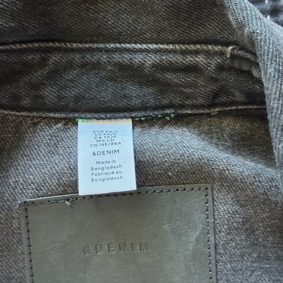 H&M Oversized Black Denim Jacket - Picture 2 of 2